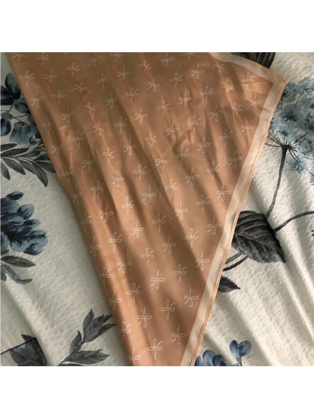 Gal Meets Glam Peach Bow Hair Scarf
